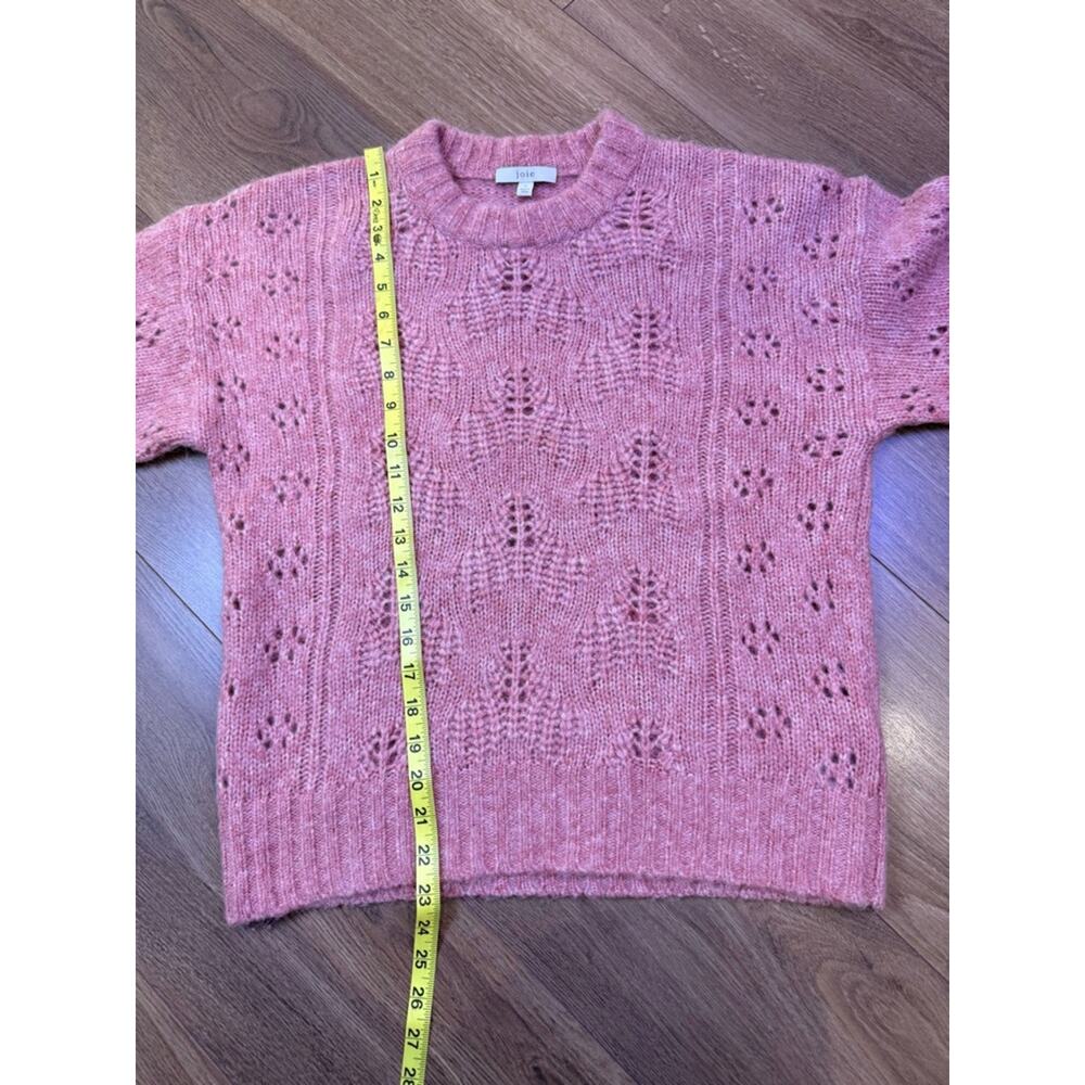 Joie Revolve Lihui Wool Alpaca Sweater in Tulip Balloon Sleeve Pointelle Small - Picture 11 of 11